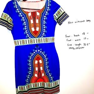 New African Dashiki Dress Medium Poly